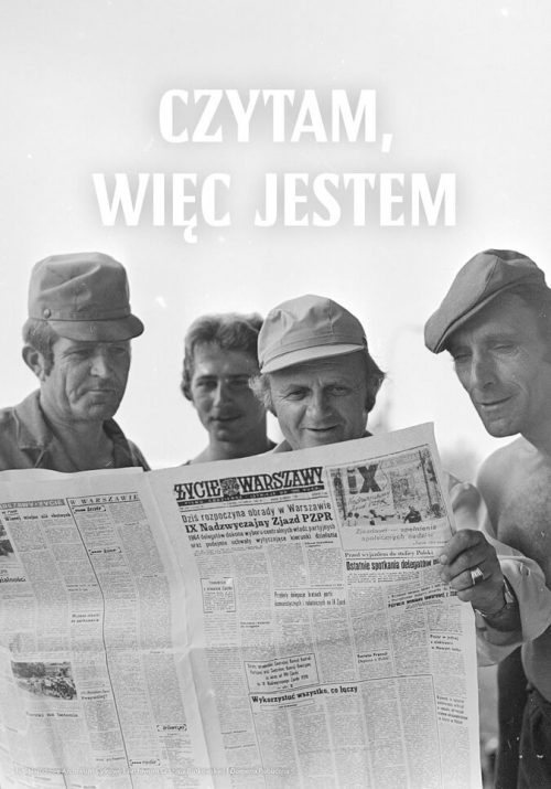 Plakat czytam, więc jestem od sklepu Myśli na ścianę