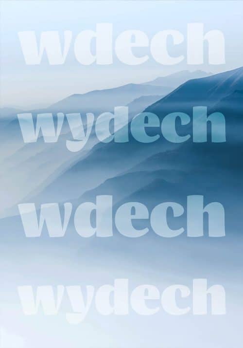 Plakat wdech wydech od sklepu Myśli na ścianę