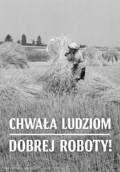 Plakat Chwała ludziom dobrej roboty! od sklepu Myśli na ścianę