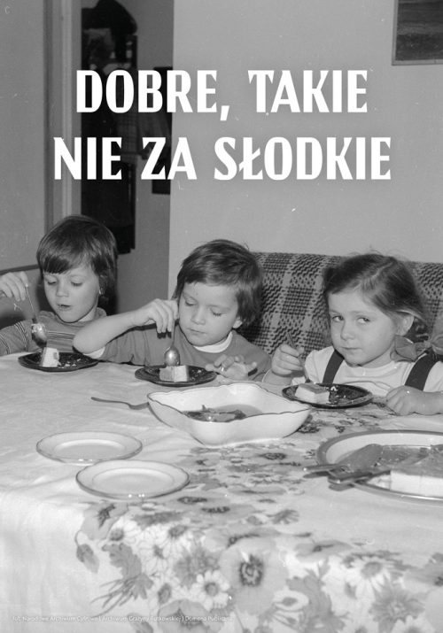 Plakat dobre, takie nie za słodkie od sklepu Myśli na ścianę