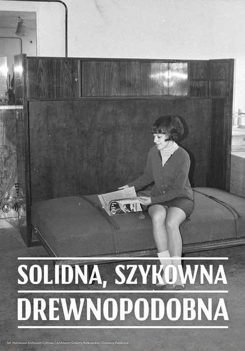 Plakat Solidna, szykowna drewnopodobna od sklepu Myśli na ścianę