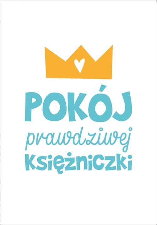 Plakat Pokój prawdziwej księżniczki od sklepu Myśli na ścianę